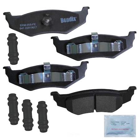 Bendix Semi-Metallic Bpr Disc Brake Pad, Bendix Cfm641 Premium Copper Free CFM641